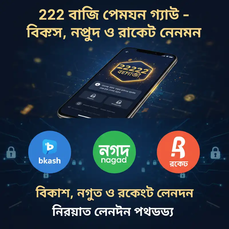2222 বাজি পেমেন্ট পদ্ধতি বিকাশ নগদ ও রকেট